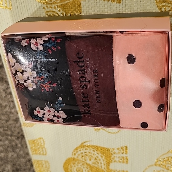 Kate Spade NWT socks with gorgeous patterns and colors one size fits most - Picture 2 of 3